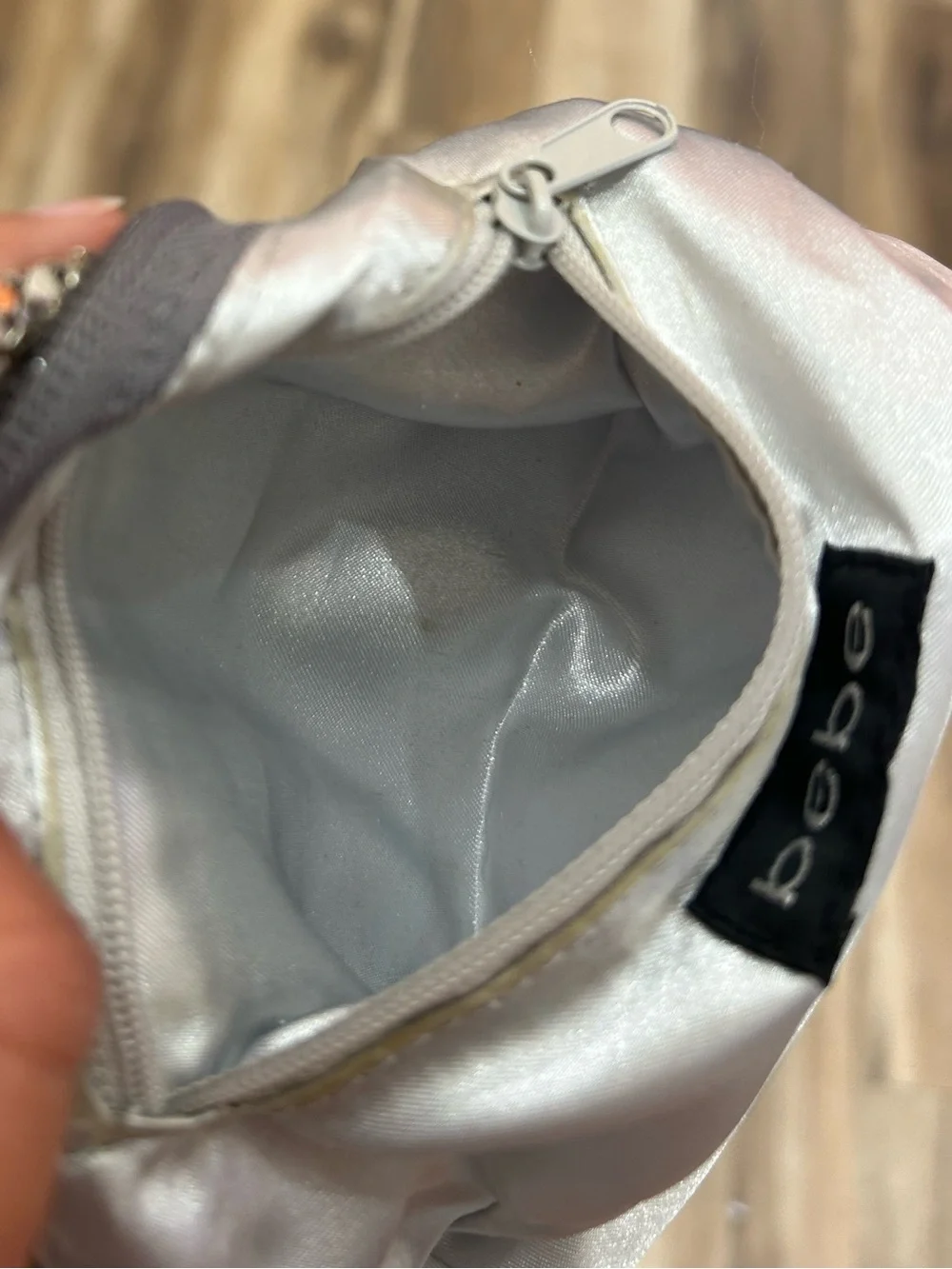 VINTAGE Y2K bebe Metal Mesh Wristlet Bag